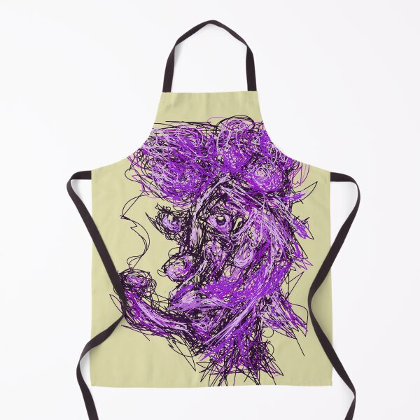 Item preview, pipe man in purple abstract portrait contemporary design designed and sold by sibleystudios.