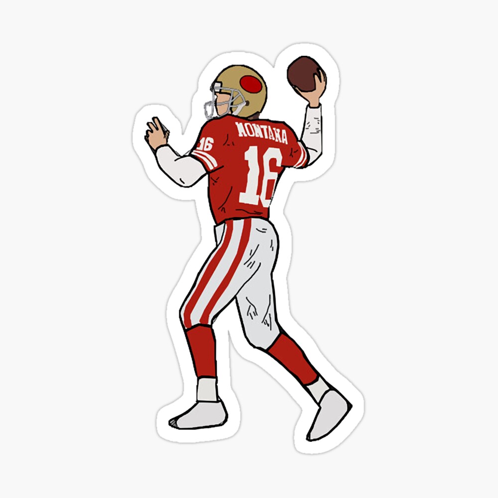 Joe Montana San Francisco 49ers Jersey Art T-Shirt