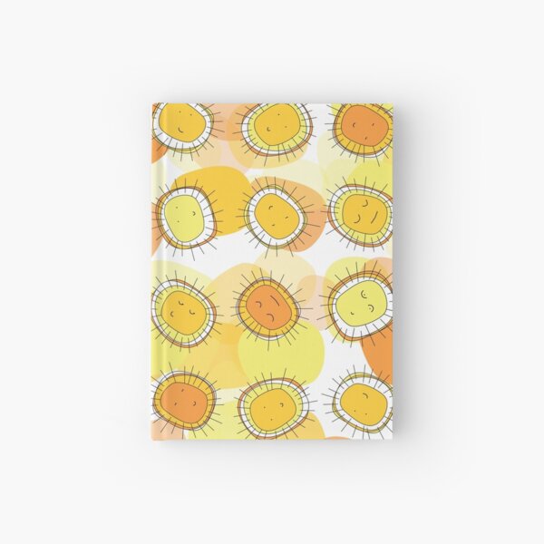 Cute Sun Lion Faces Pattern Hardcover Journal
