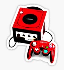 Red Game Cube Sticker