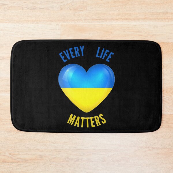 Item preview, Every life matters Ukraine stop war ukrainian flag blue yellow heart donate for Ukraine designed and sold by portrait4you.