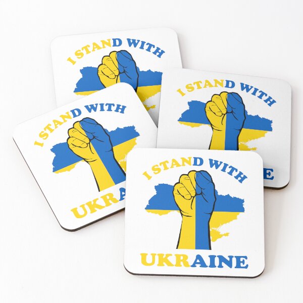 Item preview, I Stand with Ukraine with Map designed and sold by NessiCreates.