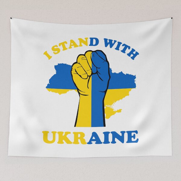 Item preview, I Stand with Ukraine with Map designed and sold by NessiCreates.