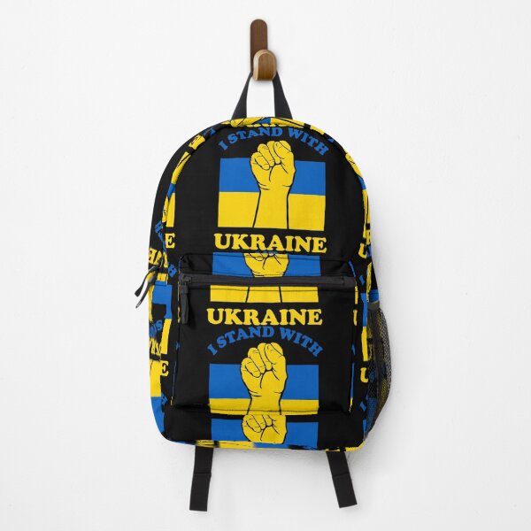 Item preview, I Stand with Ukraine with Flag designed and sold by NessiCreates.