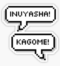 Inuyasha! Kagome! Sticker