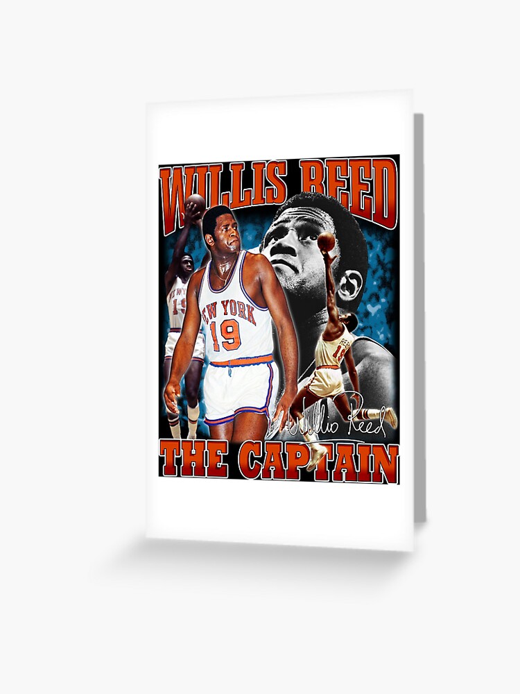 Willis Reed signed basketball card