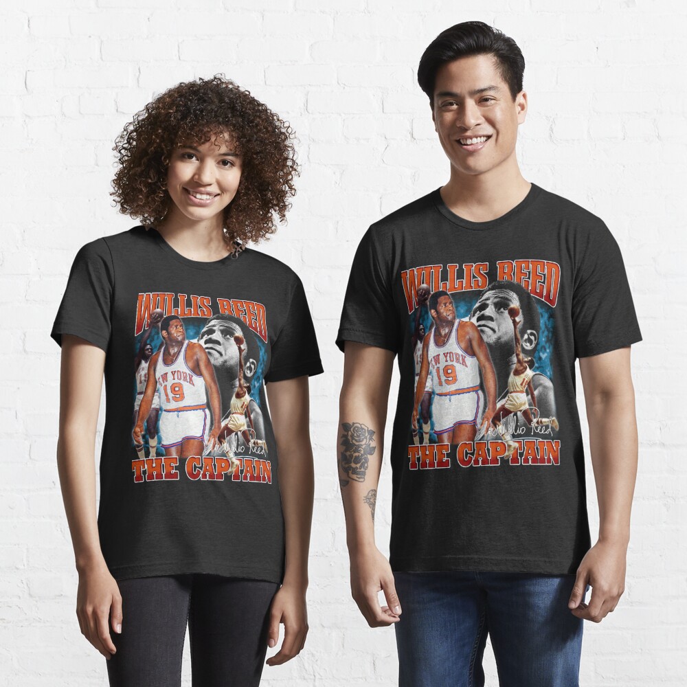 Vintage Willis Reed The Captain Basketball Legend Signature Retro 80s 90s  Bootleg Rap Style Unisex T-Shirt - Teeruto