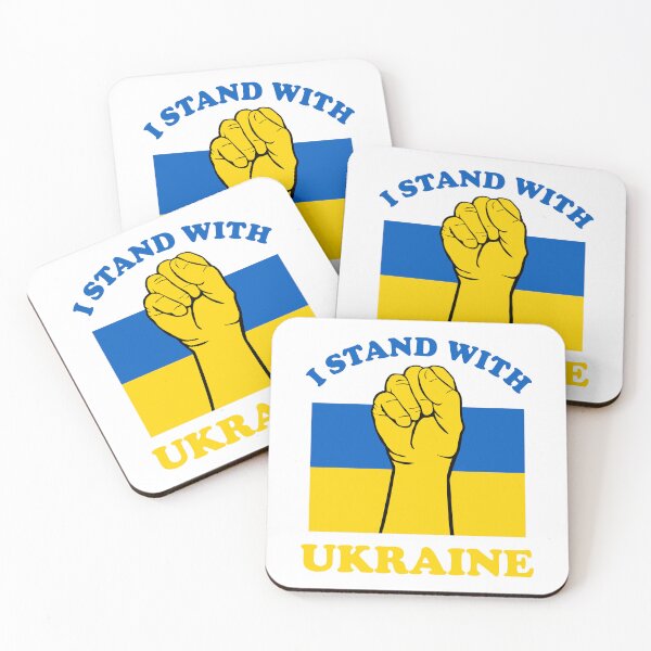 Item preview, I Stand with Ukraine with Flag designed and sold by NessiCreates.