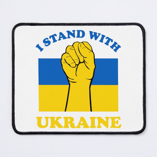 Item preview, I Stand with Ukraine with Flag designed and sold by NessiCreates.