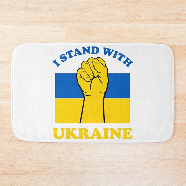 Item preview, I Stand with Ukraine with Flag designed and sold by NessiCreates.