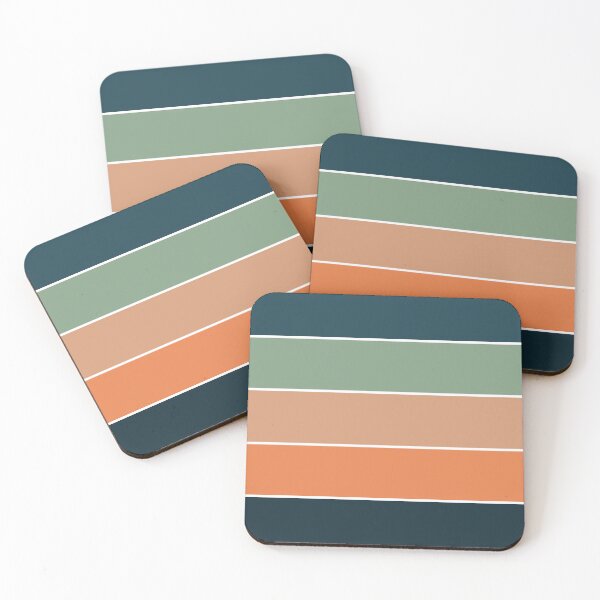 Item preview, Retro Stripes Fall Colors Palette designed and sold by SoccaTamam.