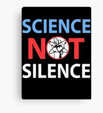 science not silence Leinwanddruck