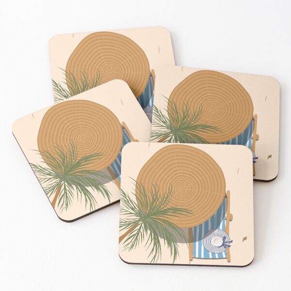 Item preview, Oceanside Art, Seaside Resort Art, Ashore Art, Palm Tree Art, Boho Art, Boho Home Decor, Mid-Century Art designed and sold by Arty Mimi.