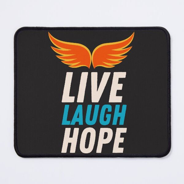 Item preview, Live Laugh Hope - Short Motivational Saying | Colorful Stylish Hope Typography designed and sold by Delandor.