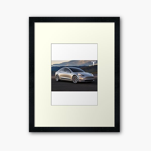 Tesla X Wall Art Redbubble - tesla model s performance low poly roblox