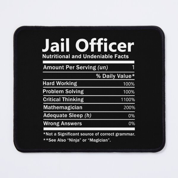 Item preview, Jail Officer  T Shirt - Nutrition Factors Job Gift Item Tee designed and sold by rolandchel.