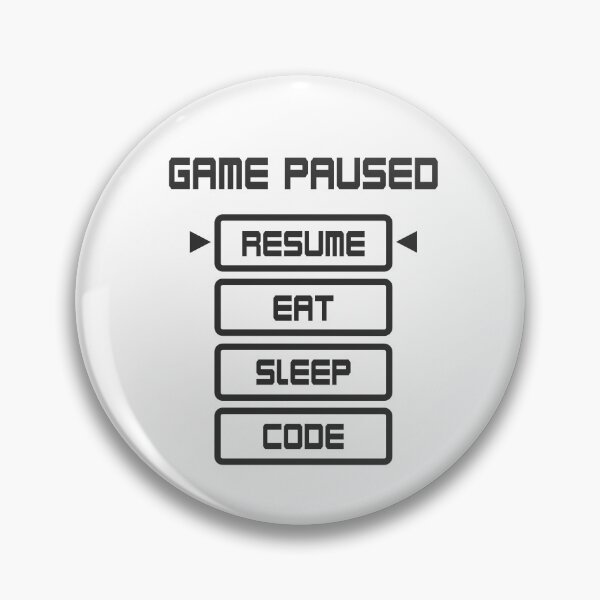 Item preview, eat sleep code game menu designed and sold by yinon-h.