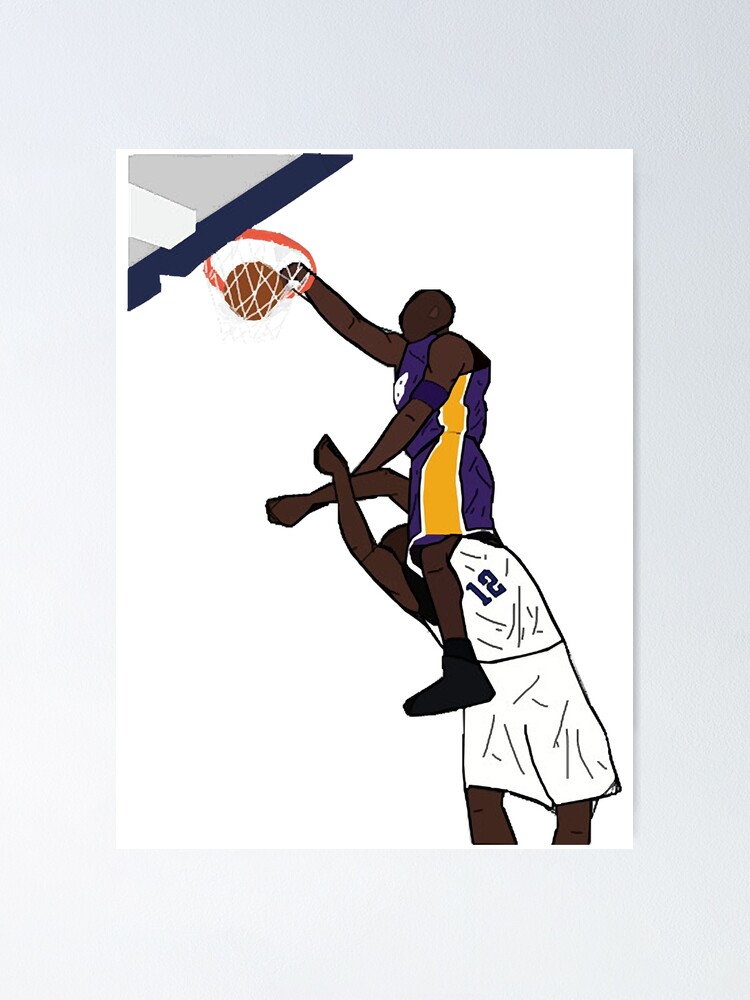 Kobe Bryant and Lebron James and MJ Dunk Canvas Wall Art Home Decor