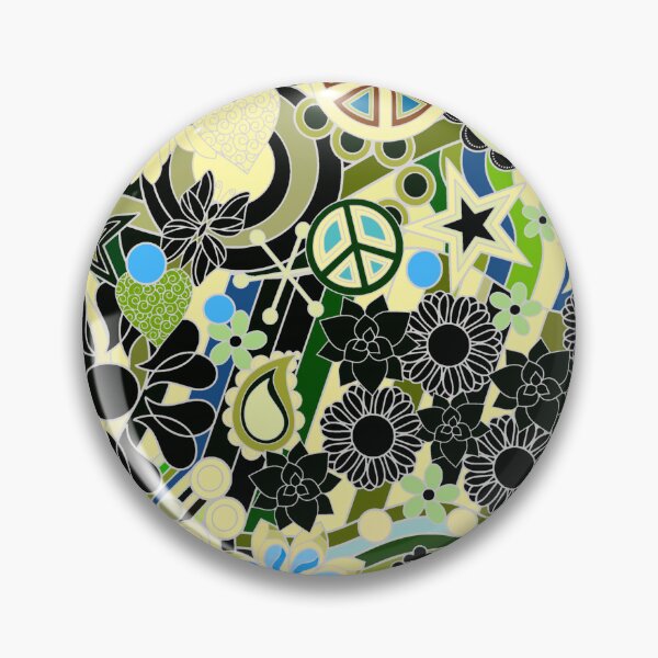 Item preview, Abstract Flower Power Hippy Hand drawn Art designed and sold by Alondra.
