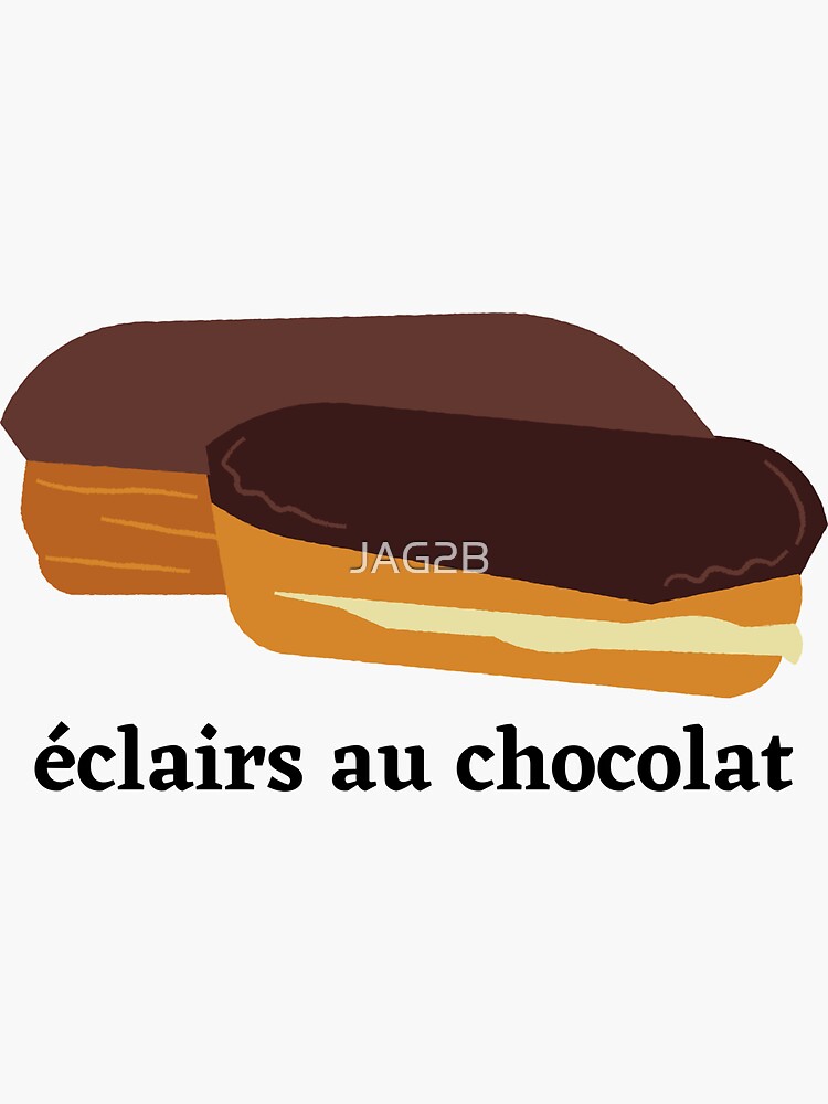 "drawing chocolate eclair" Sticker by JAG2B Redbubble
