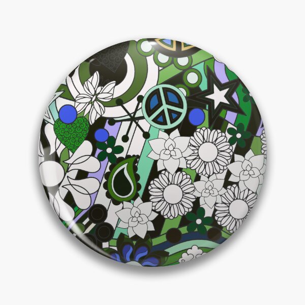 Item preview, Abstract Flower Power Hippy Hand drawn Art designed and sold by Alondra.