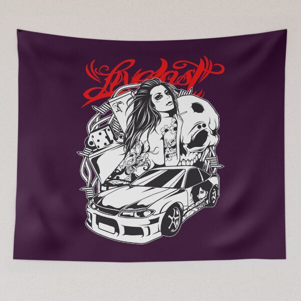 Item preview, Live Fast - Sportscar Girl designed and sold by YuiMitati.