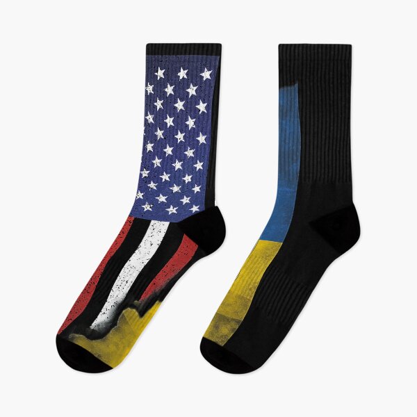 Item preview, Ukrainian American Flag Ukraine Usa America Roots designed and sold by ahronmitch4961.