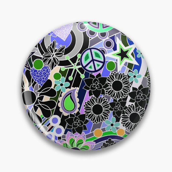 Item preview, Abstract Flower Power Hippy Hand drawn Art designed and sold by Alondra.