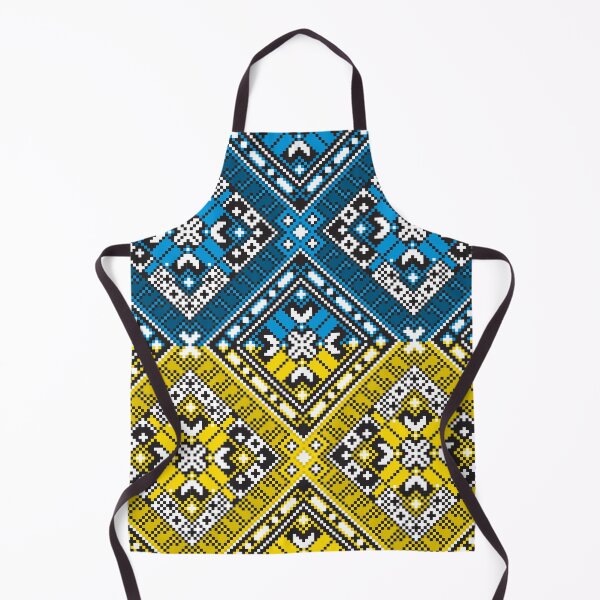 Item preview, Yellow and Blue Ukrainian Ornament, Flag of Ukraine designed and sold by boozkova-vorona.
