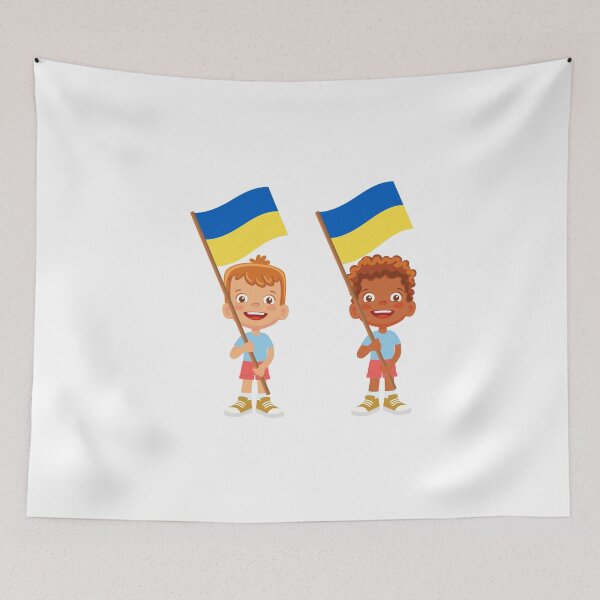 Item preview, Ukraine flag - no racism designed and sold by Sarashelle.