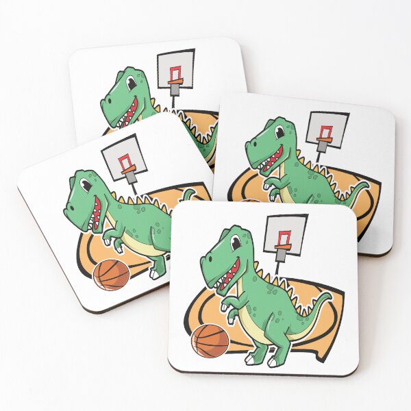 Item preview, Dinosaur Playing Basketball designed and sold by Rhu Creations.