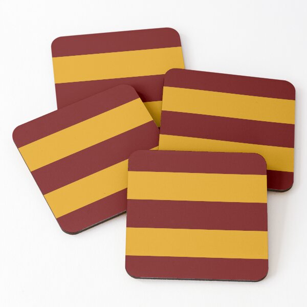 Item preview, Maroon and Yellow Stripes designed and sold by SoccaTamam.