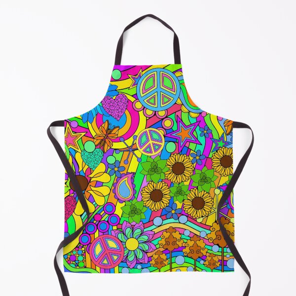 Item preview, Colorful Abstract Flower Power Hippy Hand drawn Art designed and sold by Alondra.