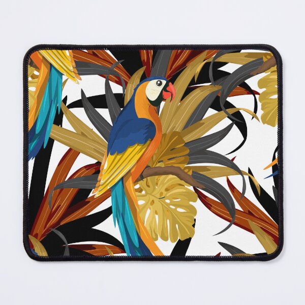 Item preview, Tropical Leaves and Macaw designed and sold by Makanahele.