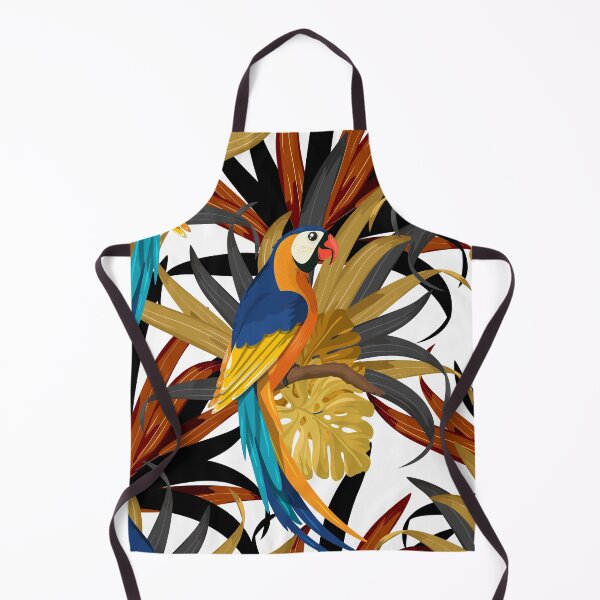 Item preview, Tropical Leaves and Macaw designed and sold by Makanahele.