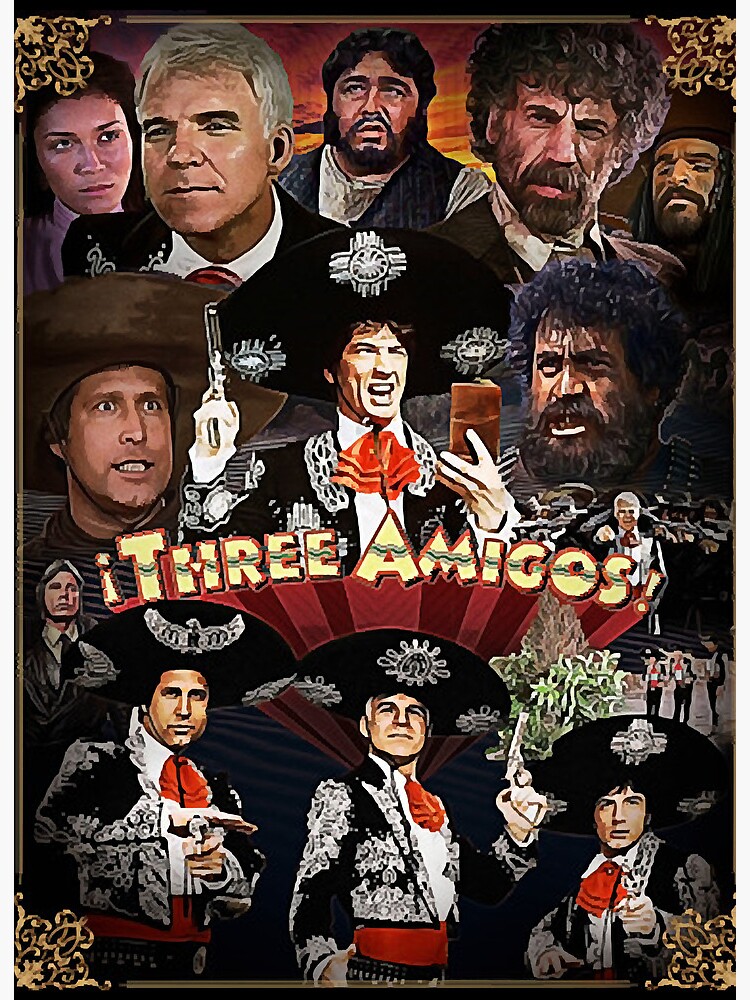 Three Amigos Art Board Print for Sale by American Artist