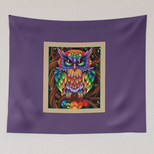 Item preview, Owl On Tree Pop Art designed and sold by VitezCrni.