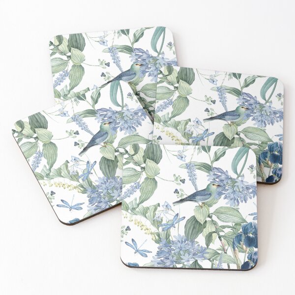 Item preview, Amazonian Exotic Wildlife Floral Garden on White designed and sold by meggydesigns.
