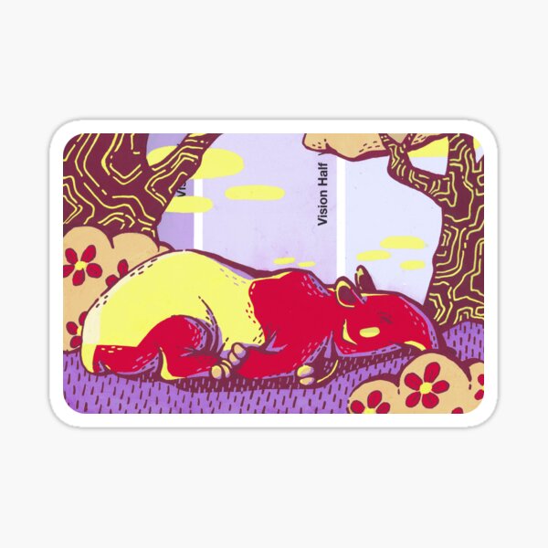 Vista previa del artículo con la obra «Muestra de pintura Sleepy Snoozy Malayan Tapir», diseñado y vendido por Gremren.