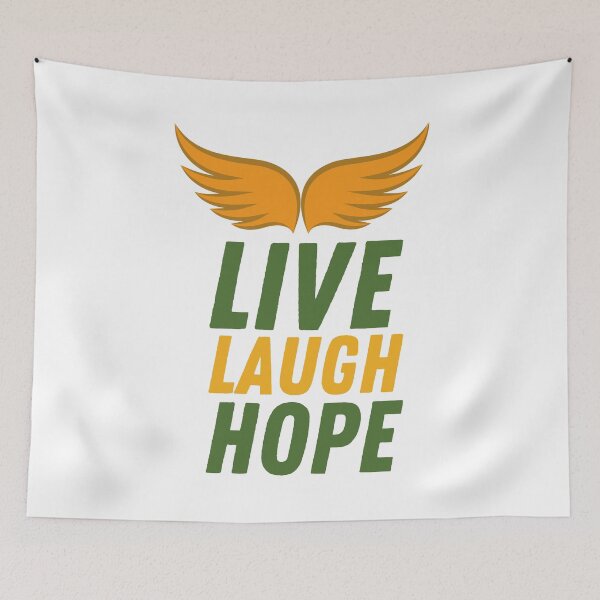 Item preview, Live Laugh Hope - Short Motivational Quotes | Colorful Stylish Hope Typography designed and sold by Delandor.