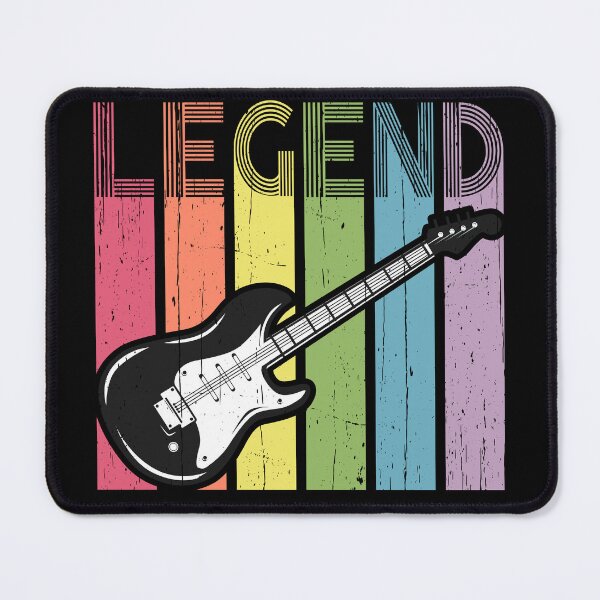 Item preview, Electric Guitar Legend Distressed Typography designed and sold by Happy Puppy Print On Demand.