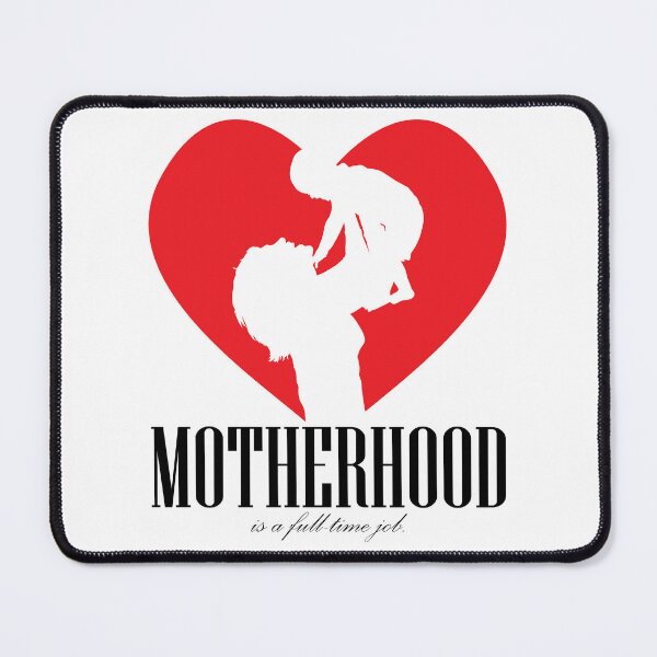 Item preview, MOTHERHOOD is a full-time job (white). designed and sold by JockArts.