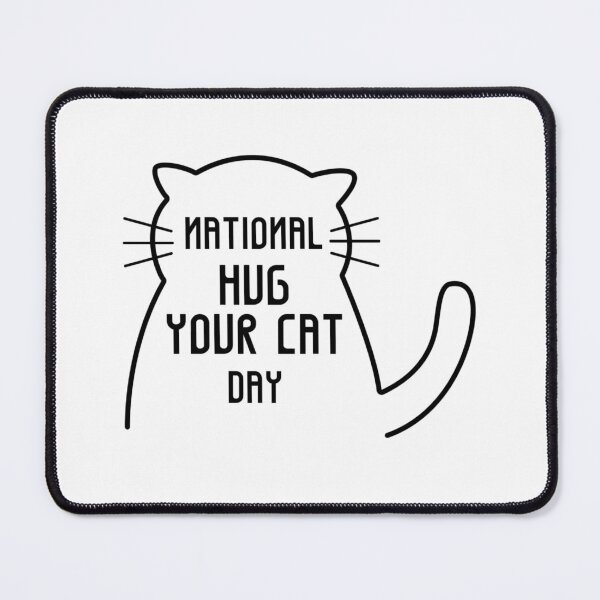 Item preview, Hug Me For Luck, National Hug Your Cat Day designed and sold by Ildar012.