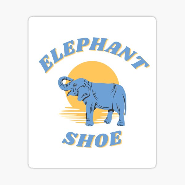 "Elephant Shoe I Love You Lip Reading Joke" Sticker by Roosk00 Redbubble