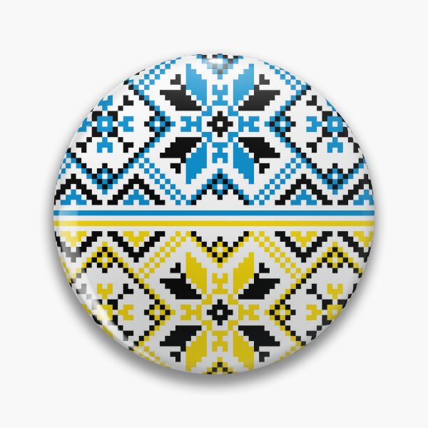 Item preview, Flag of Ukraine, Yellow and Blue Ukrainian Ornament designed and sold by boozkova-vorona.