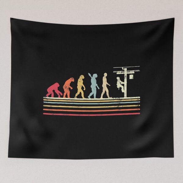 Item preview, Evolution Of Lineman Electrician designed and sold by SageTobias.