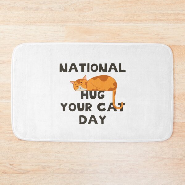 Item preview, Hug Me For Luck, National Hug Your Cat Day designed and sold by Ildar012.