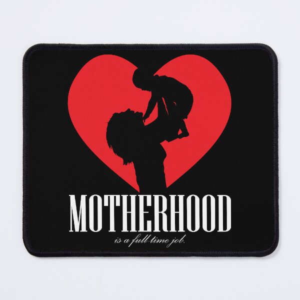 Item preview, MOTHERHOOD is a full-time job (black). designed and sold by JockArts.
