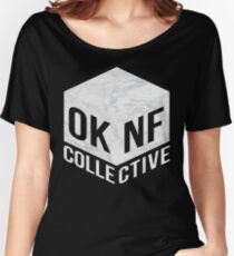OKNF (White Marble) Women's Relaxed Fit T-Shirt