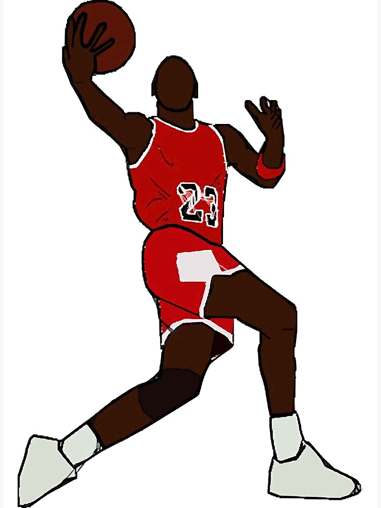 Michael Jordan Going For A Hard Layup Canvas Print / Canvas Art by